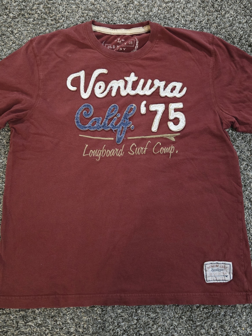 Old Navy Red Ventura 'Calif. 75' Short-Sleeve Graphic Tee 2011 Vintage